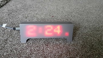 LED Marquee Scroller - Displaying Time, Date, Weather and Octopi status.