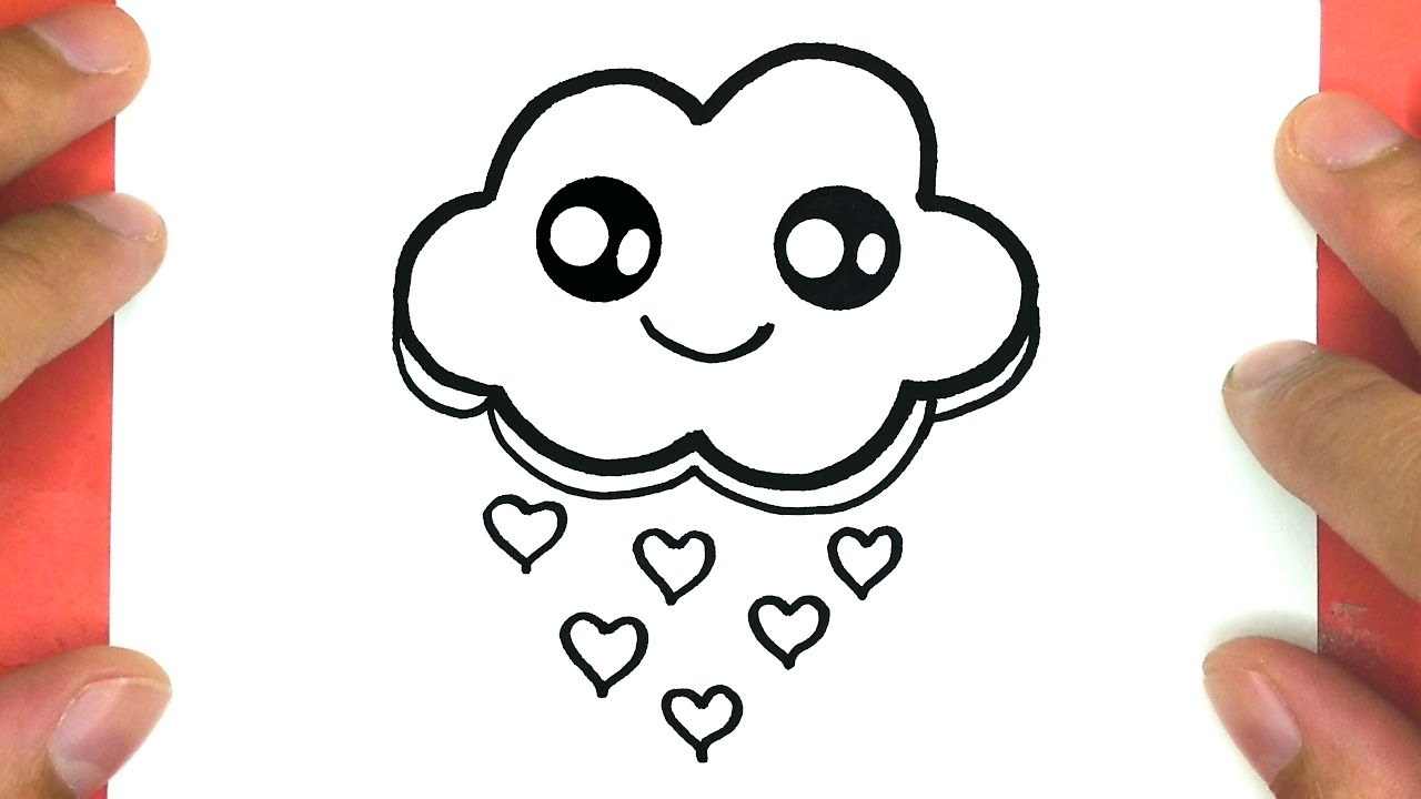 How To Draw Cute Rain Emoji Draw Cute Things Youtube