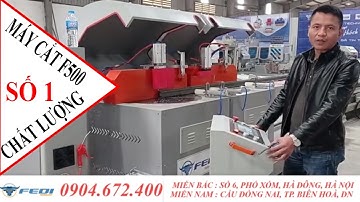 Máy cắt nhôm 2 đầu Fedi//Máy cắt nhôm CNC F500 mâm xoay cao cấp//0904672400
