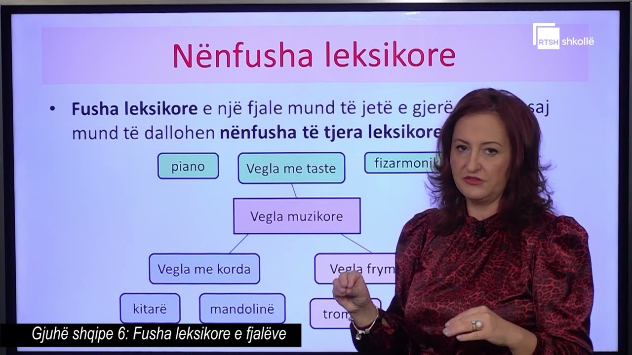 Fusha leksikore e fjalëve | Gjuhë shqipe 6