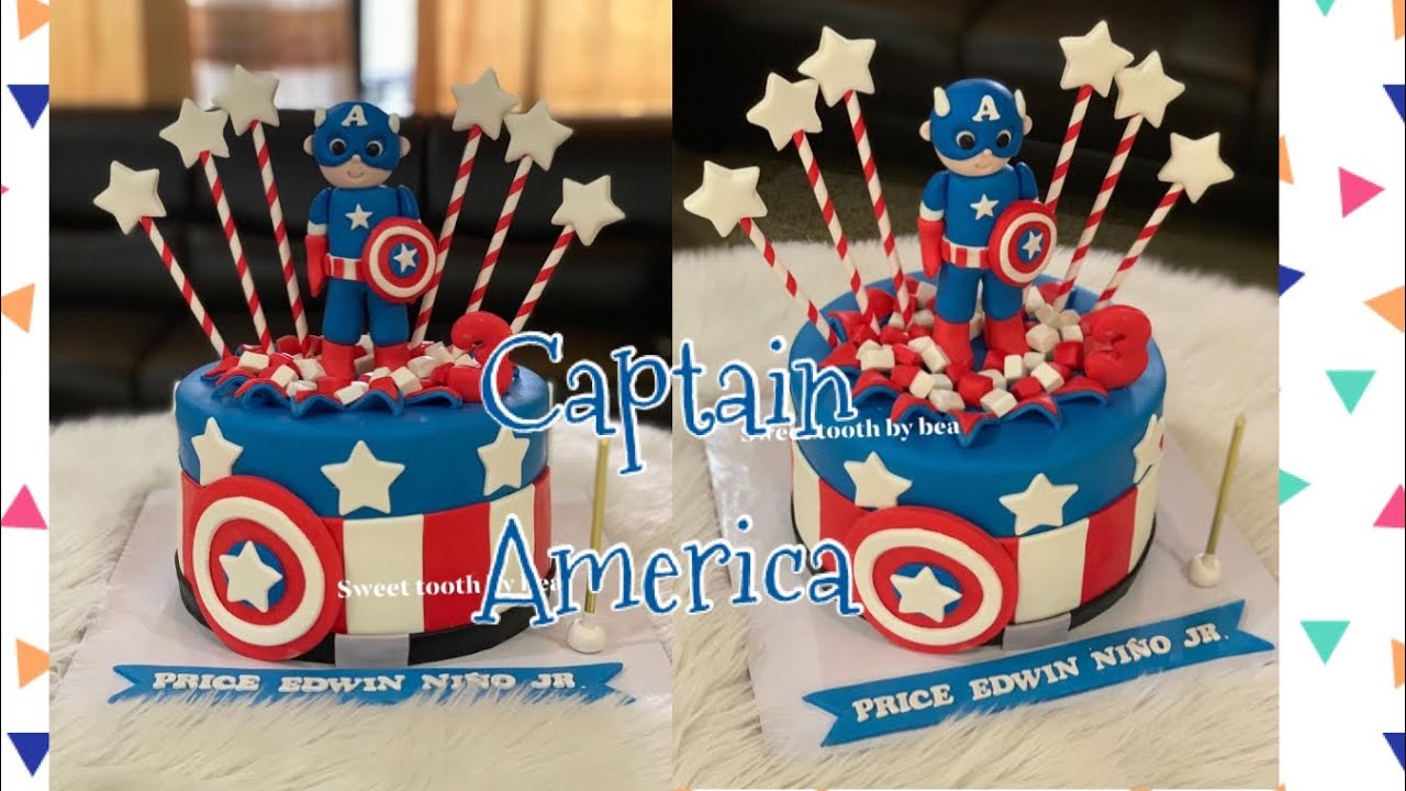 Captain america edible toppers