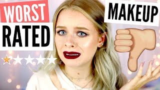 FULL FACE OF THE WORST RATED MAKEUP!! | sophdoesnails