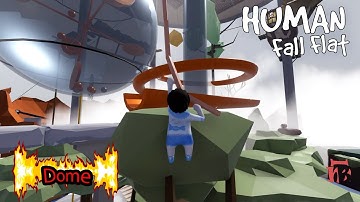 Human Fall Flat - Dome Level Walkthrough | Custom Map | Steam Workshop | Full Gameplay