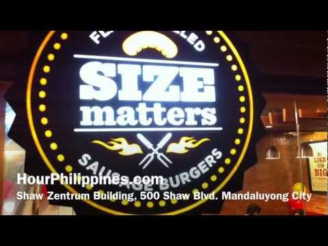 Size Matters Flame Grilled Sausage Burgers Shaw Zentrum by HourPhilippines.com