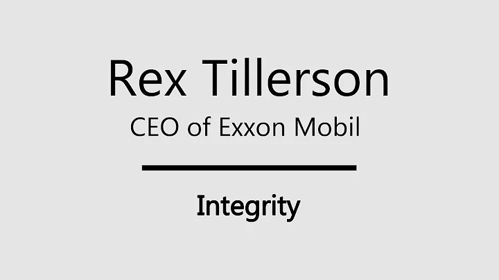 VIP Distinguished Speaker Series with Rex Tillerso...