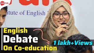 Debate on Co-education | English Debate | Spoken English | GROUP DISCUSSION | WellTalk