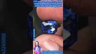 3.23 carats finest quality royal blue sapphire gemstone Srilanka works perfect with astrology chart.