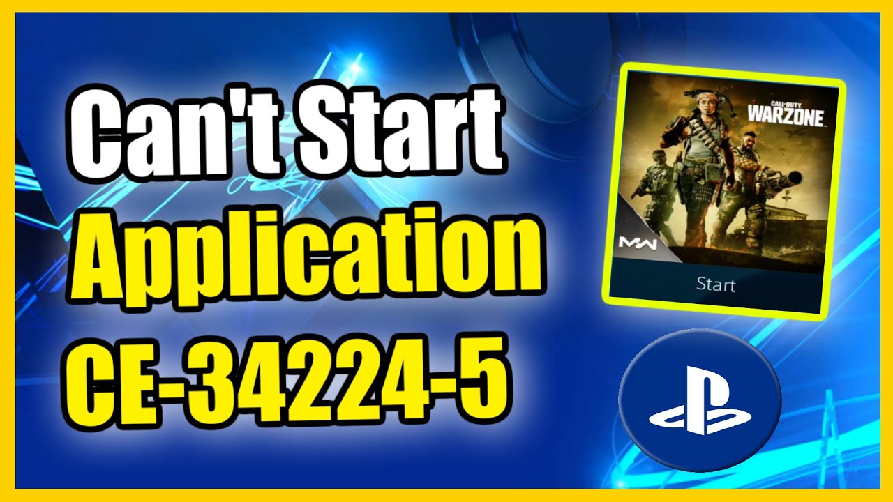 How To Fix Ps4 Error Code Ce 3224 5 Cannot Start The Application Fast Method Youtube