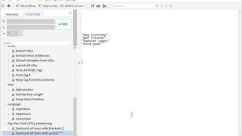 Add brackets to list of text for PPC (Clever Notepad Tutorial)