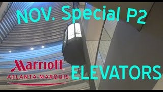 Otis Series M2 Traction Elevators @ Marriott Marquis Hotel, Atlanta, GA (NOV. Pre-YT Part 2)
