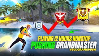 Playing Nonstop 12PM to 12 AM to push Grandmaster in br rank solo  | br rank push tips and tricks