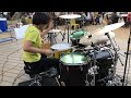 YOYOKA&#39;s Improvised Drum Solo / July 24, 2023 at San Pedro Square, California