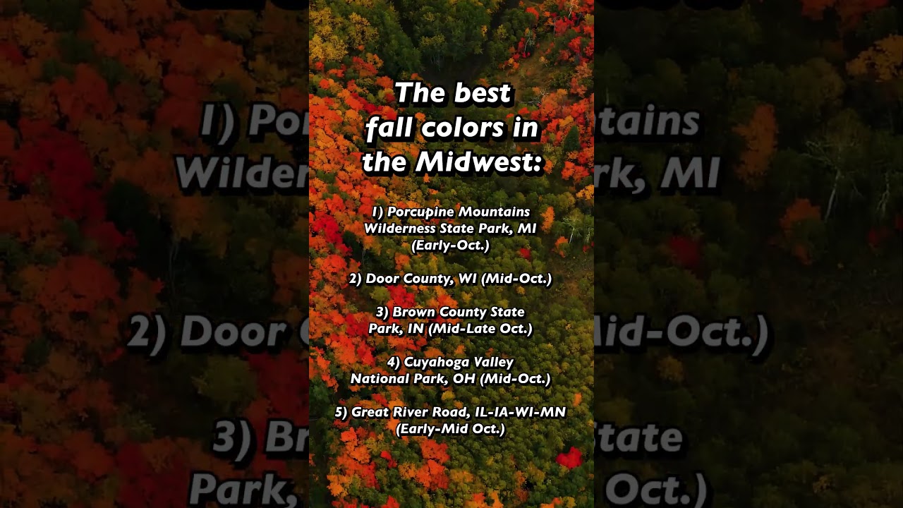 Top 5 midwestern fall color spots 