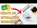 How To Create An Interactive Worksheet in Google Slides (Google Classrooms)