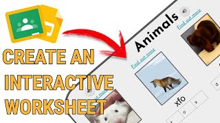 How To Create An Interactive Worksheet in Google Slides (Google Classrooms)