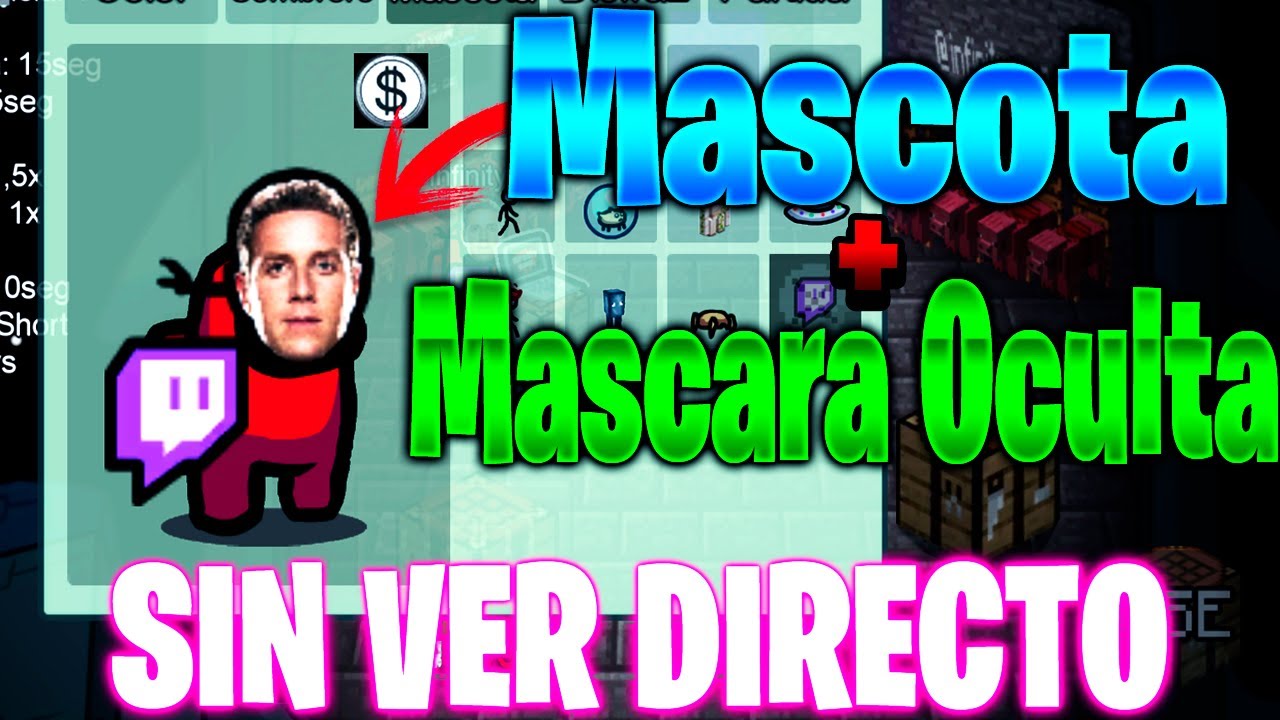 MASCOTA TWITCH Y MASCARA EXCLUSIVA GRATIS EN AMONG US SIN VER DIRECTO EN  TWITCH GRATIS !! - YouTube
