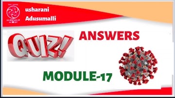 QUIZ Answers Module-17, COVID-19#AP NISTHA-DIKSHA Teacher