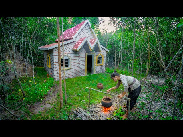 Building The Most Beautiful Jungle Villa House With The Most Lovely Queen  Bed - Youtube