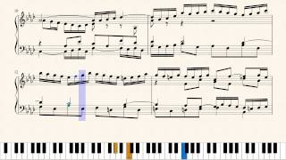 Well-Tempered Clavier - Prelude and Fugue 17 in A-flat major BWV862 / Sheet Music Piano Tutorial
