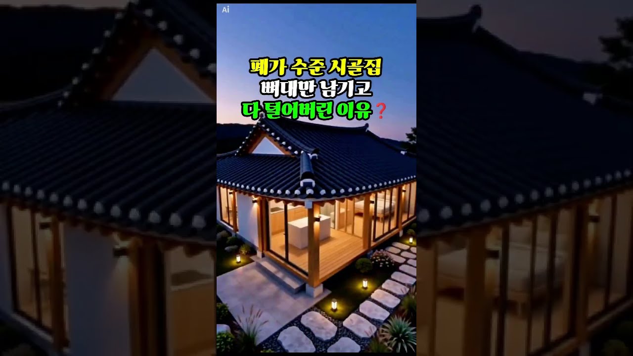 다 쓰러져가는 낡은 시골집, 벽을 싹 다 부숴버린 반전 이유