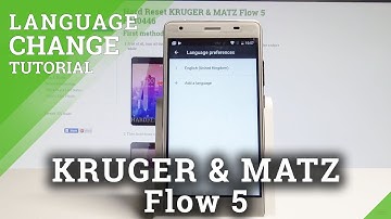 How to Change Language on KRUGER & MATZ Flow 5 - Set Up Android Language |HardReset.Info