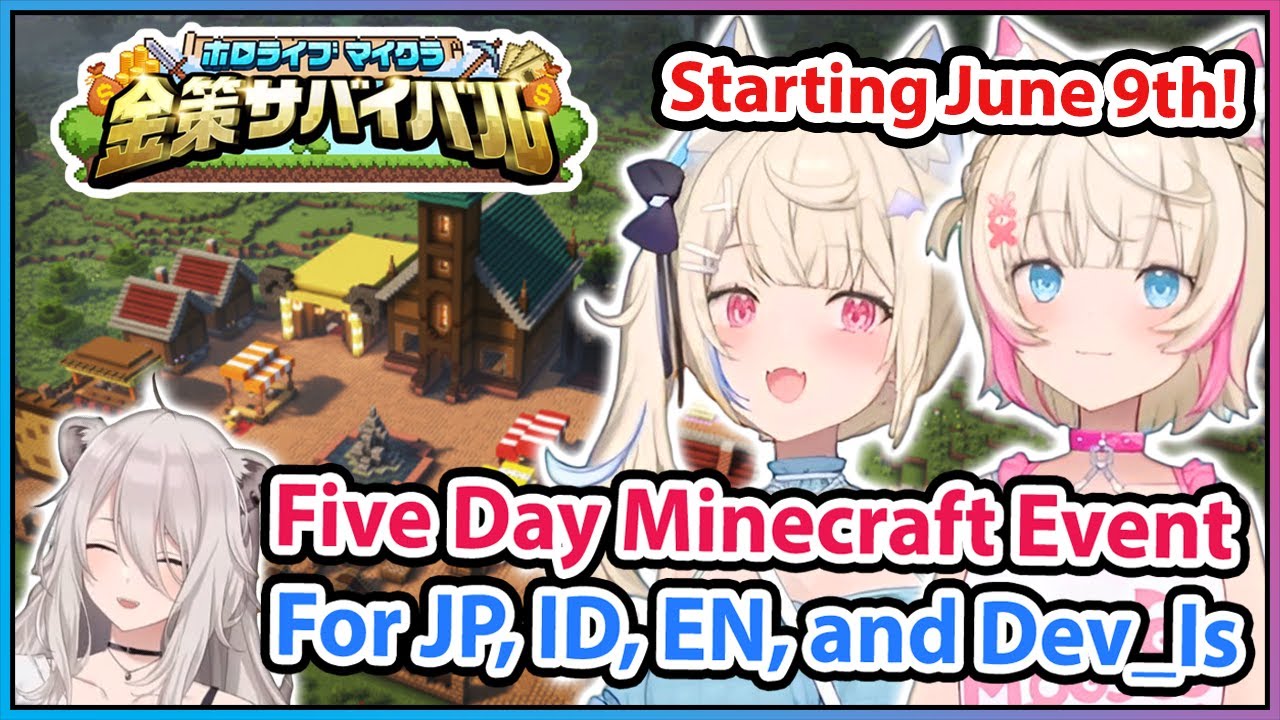 FuwaMoco Explain the Holo Minecraft Goldrush Survival Server Event ...