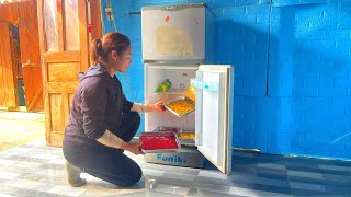 After buying a refrigerator, Mai made a refreshing summer jelly dessert - Rice harvest