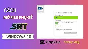 Cách Mở Và Chỉnh Sửa File Phụ Đề Đuôi SRT Trên Windows 10 | Hướng Dẫn Capcut