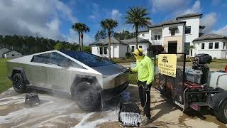 Detailing the Tesla Cybertruck | Winning Edge Carwash Mobile Detailing