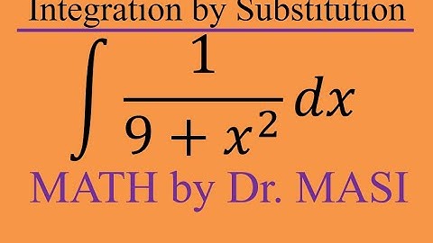 How to Integrate of  1/9+x^2, Indefinite Integral Basic Integration Rules, Substitution