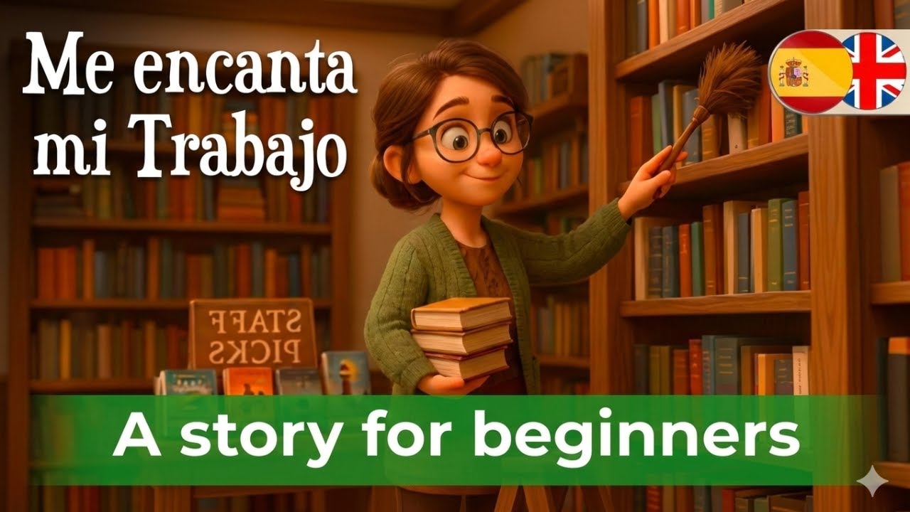 LET'S LEARN SPANISH EASILY with Easy Story (I love my job) 