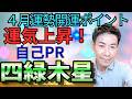 四緑木星4月運勢・開運ポイント幸運期突入へ【九星気学】【NineStar風水®︎】【開運コンシェルジュ®︎】