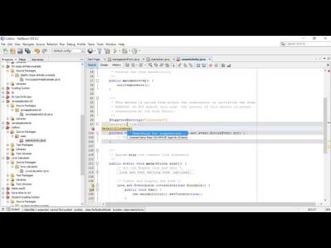 Java ListBox tutorial  - insert and delete