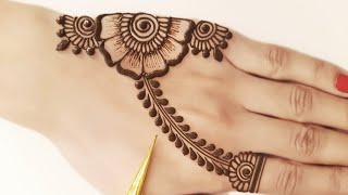 Easy Jewellery Mehndi Design For Back Hand | Very Simple Mehndi Design | Mehndi Designs For Hands