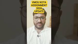 vmou kota assignment 2026 update site par upload#vmou #vmouassignment #vmouonline