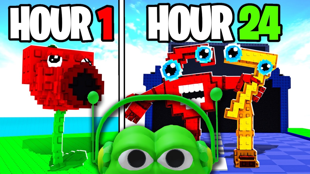 The 24 Hours Challenge in Plants VS Brainrots