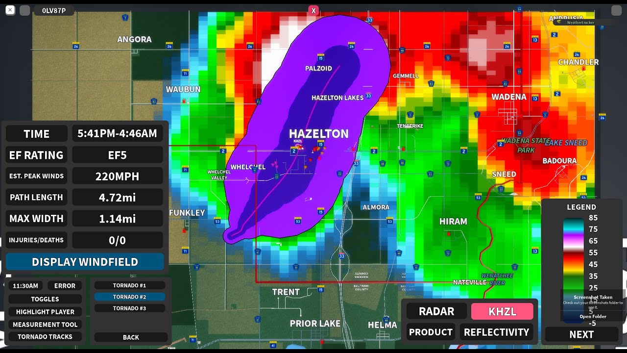 Violent tornado Hits hazel in roblox Twisted Development - YouTube