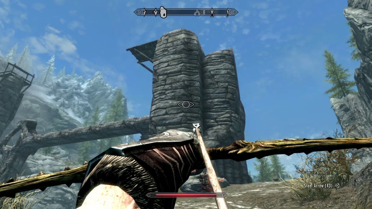 Skyrim Shooting arrows 11 YouTube