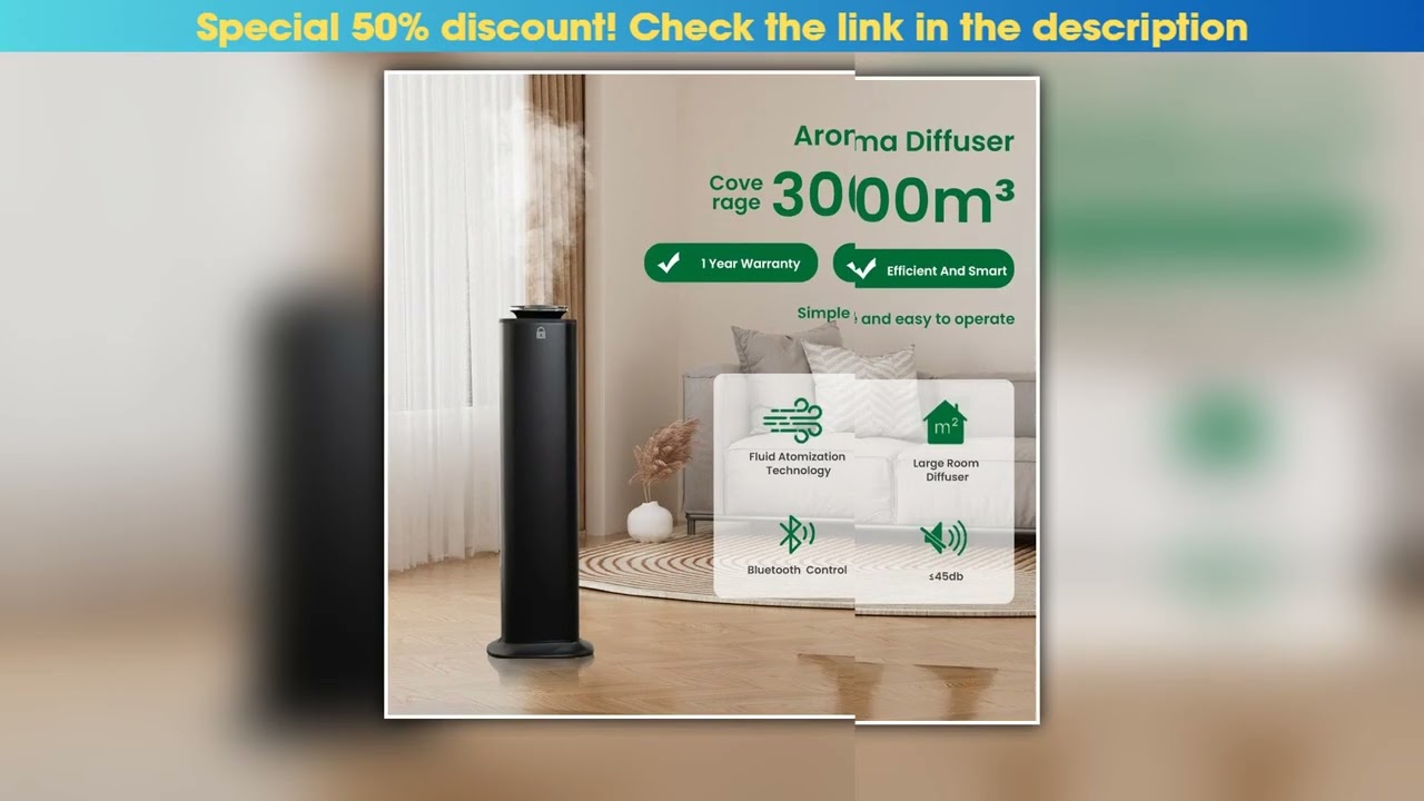 Namste 3000m Large Fragrance Diffuser Smart Bluetooth Home Air Freshener 800ML Essential Oils