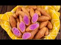 BÁNH KHOAI MỠ CHIÊN ngon khó cưỡng đơn giản dễ làm | Purple Yam Croquettes