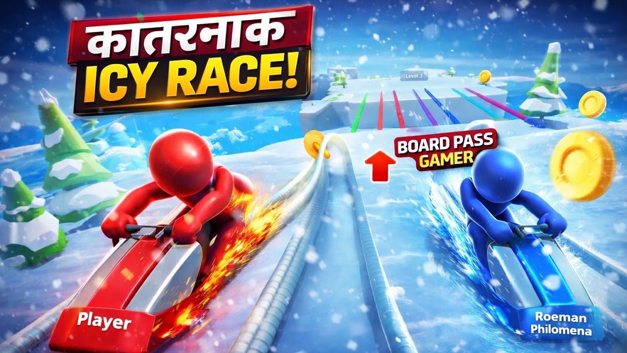 ❄️ Khatarnak Icy Race Game 😱 | Board Pass Gamer Ka Sabse Fast Win | Full Gameplay 🔥#1