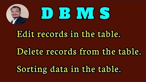 Perform Operations on table| Edit,Delete & Sorting in the Table | Open Office base | By Ravi sspet