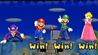 Mario Party 9 Step It Up - Wauigi vs Mario vs Luigi vs Daisy Master Difficulty| Cartoons Mee