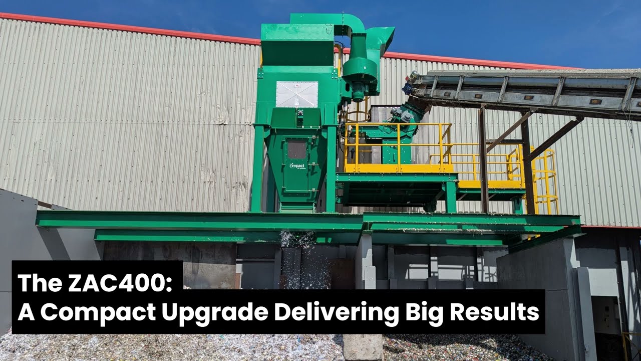 Compact Waste Separation for Low-Volume Recycling | ZAC400 Zigzag Air Classifier