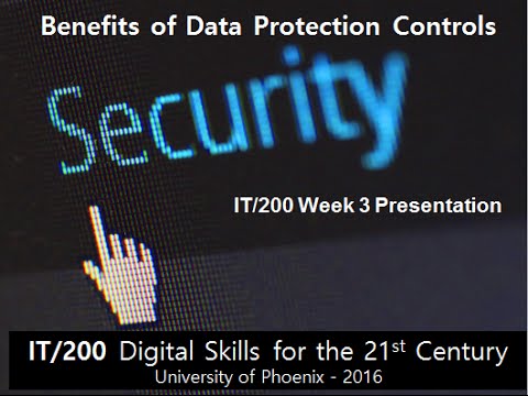 IT/ 200 UOP Week 3 Benefits of Data Protection Controls