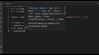 simple calculator with python #coding #tech #studying #coding #python screenshot 5