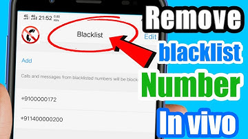 | vivo mobile| How to Add or Remove Blacklist Number Vivo mobile | Vivo Phone Features