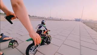 تجربة قيادة دباب لوسي برومتو ام اكس 😭🤣Test drive the Promoto-MX desert bike from losi