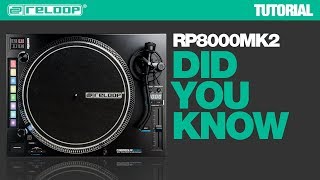 Vídeo: Tornamesa hybrida profesional RELOOP RP-8000 MK2