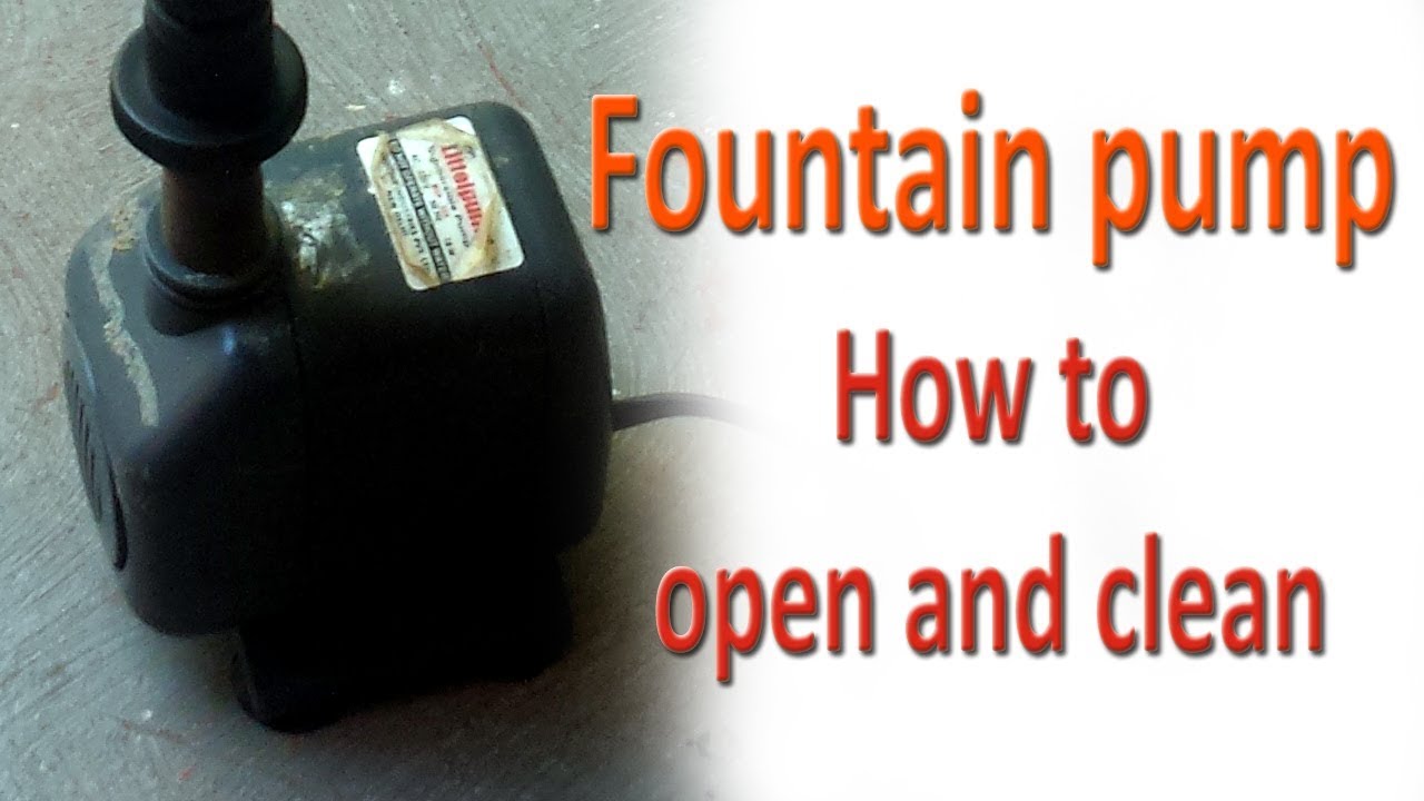 How to open and clean submersible Fountain pump motor DIY 